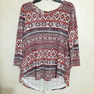 SZ L ABSOLUTELY FAMOUS LONG SLEEVED TOP